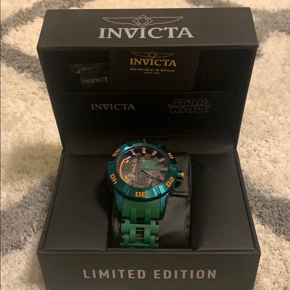 Star Wars boba fett invicta watch new